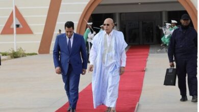 صورة الرئيس ولد الغزواني يتوجه إلى مدينة وادان