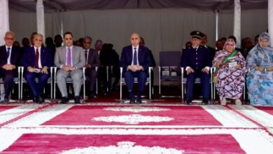 صورة رئيس الجمهورية يدشن منشآت إدارية وقضائية ورياضية بنواكشوط