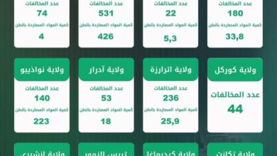 صورة وزارة التجارة : تسجيل آلاف المخالفات ومصادرة كميات كبيرة من المواد