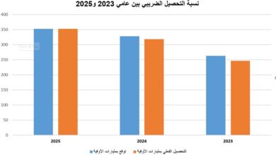 صورة تطور كبير في نسبة التحصيل الضريبي للعام 2025