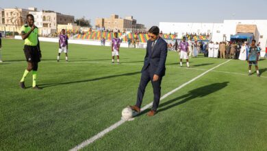 صورة افتتاح مجمع رياضي جديد في مقاطعة السبخة بنواكشوط