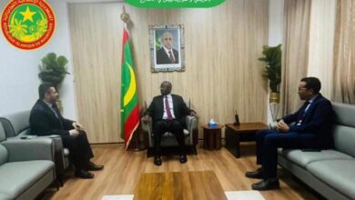 صورة مباحثات موريتانية ليبية حول العلاقات الثنائية