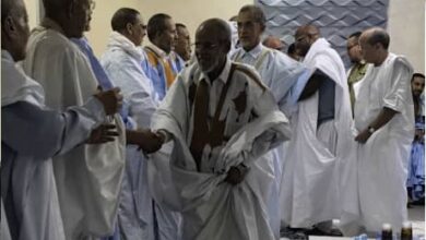 صورة رئاسة الجمهورية تعزي في وفاة الخالتين عاشه وهند بنات المختار ولد خطره