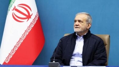 صورة الرئيس الايراني بزشكيان: ايران عازمة على مواصلة دفاعها المشروع امام اي نوع من العدوان