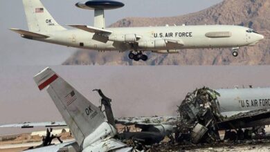 صورة حرس الثورة الاسلامية: يؤكد اصابة هذه الطائرة