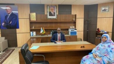 صورة رئيس حزب الإنصاف يستقبل القيادية والمديرة الزهرة بنت عبد الله