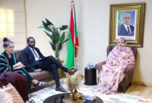 صورة وزيرة العمل الاجتماعي تستقبل رئيس بعثة وكالة الأمم المتحدة للهجرة في موريتانيا