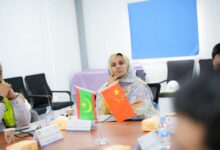 صورة اجتماع بوزارة المياه حول مشروع الصرف الصحي بنواكشوط