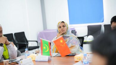 صورة اجتماع بوزارة المياه حول مشروع الصرف الصحي بنواكشوط