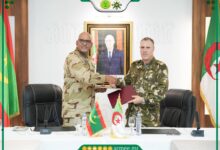 صورة تنسيق أمني موريتاني جزائري في تندوف لضبط الحدود المشتركة