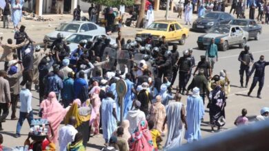 صورة تفريق مسيرة لحركة “إيرا” وتوقيف عدد من المشاركين