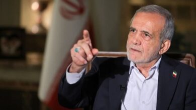 صورة الرئيس الإيراني : على الحكومات اتخاذ موقف تجاه العدوان العسكري على إيران