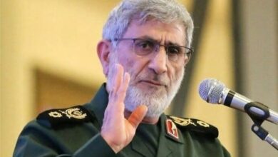 صورة العميد قاآني: عقابا صارما ومُذلا ينتظر مرتكبي المجازر الوحشية في لبنان