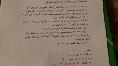 صورة مدرسون متضررون: وزيرة التربية مطالبة بالتدخل لتصحيح عيوب تحويلات لم الشمل