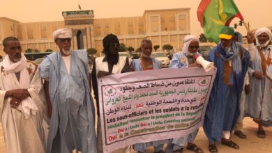 صورة متقاعدون من الجيش يطالبون بلقاء رئيس الجمهورية