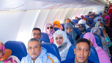 صورة وصول الفوج الخامس من الحجيج إلى المدينة المنورة