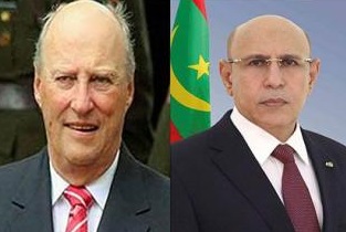 صورة غزواني يهنئ ملك النرويج بعيد بلاده الوطني