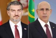 صورة غزواني يهنئ رئيس جورجيا بعيد الاستقلال