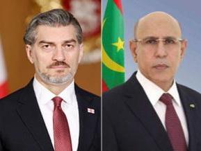 صورة غزواني يهنئ رئيس جورجيا بعيد الاستقلال