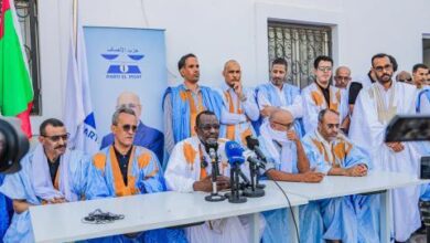صورة اجتماع موسع لمنسق حزب الإنصاف على مستوى ولاية لعصابة