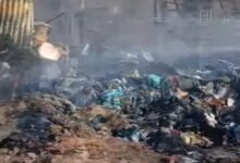 صورة حريق في سوق الزويرات المركزي يخلف خسائر مادية معتبرة