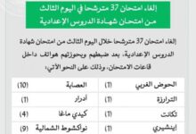 صورة إلغاء امتحان عشرات المترشحين في اليوم الختامي من شهادة الدروس الإعدادية
