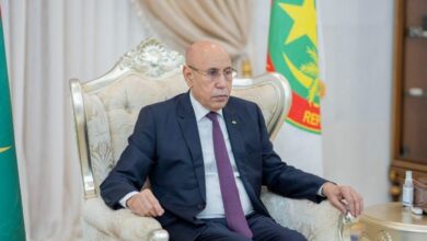 صورة غزواني يلتقي وفدين سعوديين لبحث مشاريع الطاقة