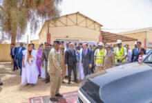 صورة وضع الحجر الأساس لإعادة تأهيل و توسعة و تجهيز مدرسة التعليم التقني والتكوين المهني بألاگ.