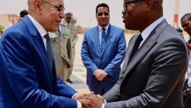 صورة رئيس بنين يغادر نواكشوط بعد زيارة عمل إلى موريتانيا