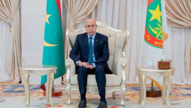 صورة الغزواني يستقبل وفدا رسميا تشاديا
