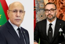 صورة رئيس الجمهورية يهنئ ملك المغرب بمناسبة عيد العرش