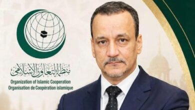 صورة انتخاب إسماعيل ولد الشيخ أحمد أمينًا عامًا لمنظمة التعاون الإسلامي