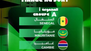 صورة قرعة بطولة اتحاد غرب إفريقيا “أ” تضع المنتخب الوطني في المجموعة الأولى