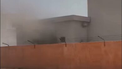 صورة الحرائق التي اندلعت في محطتين كهربائيتين  مرتبطة باستعمال كابلات كهربائية ضخمة