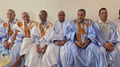 صورة ولد بلال يجمع ألوان “الإنصاف” في اترارزة على مائدة غداء احتفاءً بزيارة الأمين الدائم