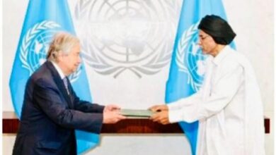 صورة سفير موريتانيا لدى الأمم المتحدة يسلم أوراق الاعتماد للأمين العام للمنظمة