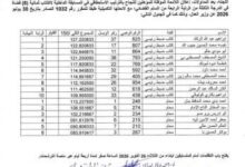 صورة الإعلان عن أسماء الناجحين في المسابقة الداخلية لاكتتاب 8 قضاة