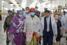صورة وزيرة الصيد تتفقد شركة صناعة السفن ومؤسسات صناعية بنواذيبو