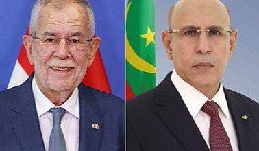 صورة غزواني يهنئ نظيره النمساوي ويجدد حرصه على تعزيز التعاون الثنائي